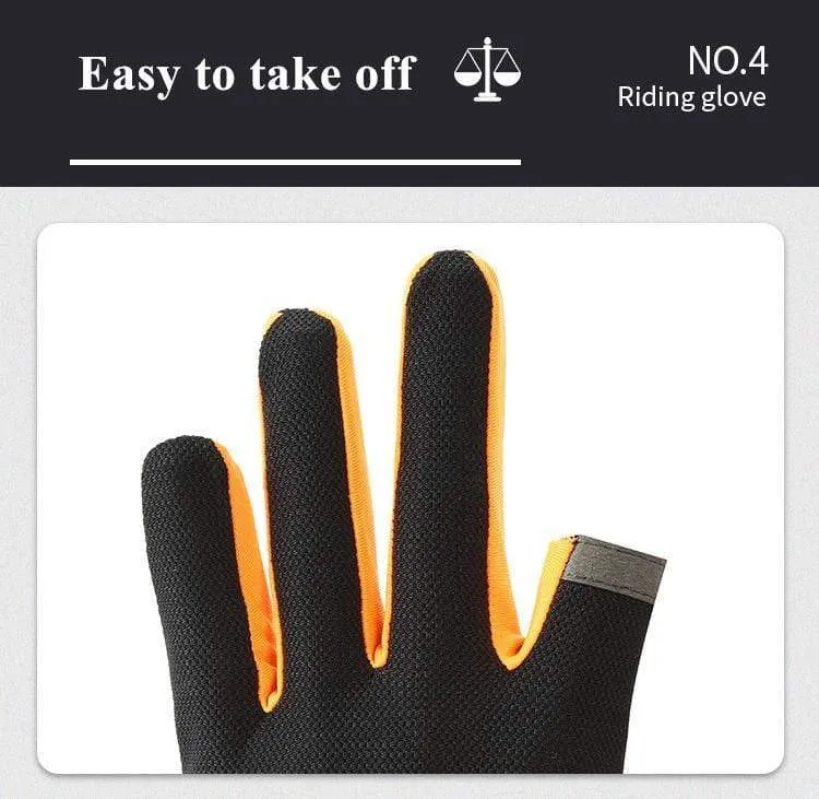 Sommer Fahrradhandschuhe Herren Mesh Atmungsaktive dünne Angelhandschuhe Anti Slip Halbfinger Sport Fahrradhandschuhe