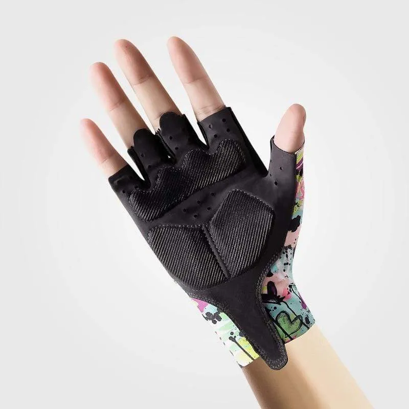 Fahrradhandschuhe Halbfinger Herren Damen Fahrrad Anti-Rutsch Outdoor Handschuhe Sommer Fahrradhandschuhe Straße Atmungsaktiv Stoßfest Fahrradhandschuhe