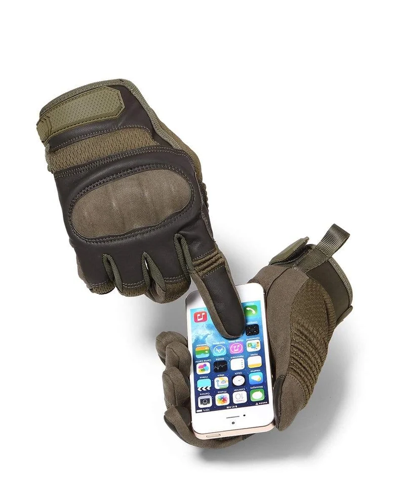 Touchscreen Taktische Handschuhe PU Leder Vollfinger Handschuh SWAT Airsoft Combat Army Military Paintball Schießausrüstung Damen Herren