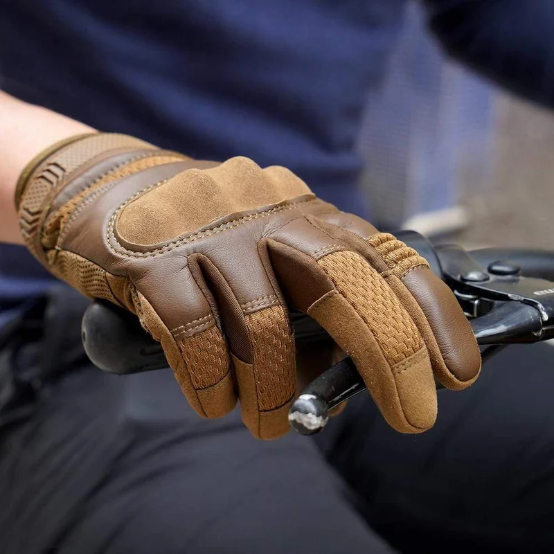 Touchscreen Taktische Handschuhe PU Leder Vollfinger Handschuh SWAT Airsoft Combat Army Military Paintball Schießausrüstung Damen Herren