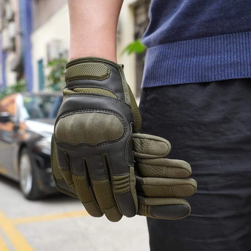 Touchscreen Taktische Handschuhe PU Leder Vollfinger Handschuh SWAT Airsoft Combat Army Military Paintball Schießausrüstung Damen Herren