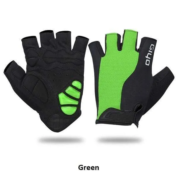Fahrrad Halbfinger Handschuhe Atmungsaktive Lycra Stoff Männer Frauen Radfahren Handschuhe Rennrad Reiten MTB DH Racing Outdoor Fäustlinge