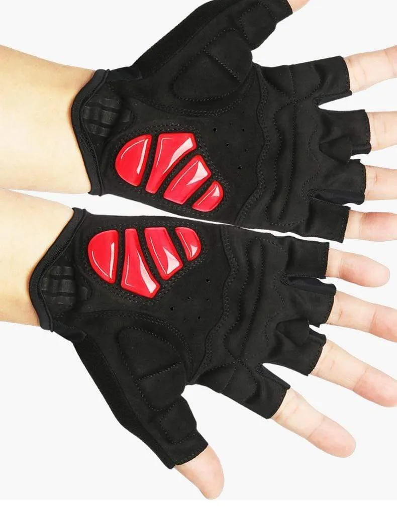 Fahrrad Halbfinger Handschuhe Atmungsaktive Lycra Stoff Männer Frauen Radfahren Handschuhe Rennrad Reiten MTB DH Racing Outdoor Fäustlinge