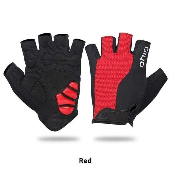 Fahrrad Halbfinger Handschuhe Atmungsaktive Lycra Stoff Männer Frauen Radfahren Handschuhe Rennrad Reiten MTB DH Racing Outdoor Fäustlinge