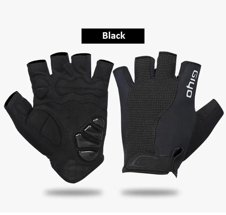 Fahrrad Halbfinger Handschuhe Atmungsaktive Lycra Stoff Männer Frauen Radfahren Handschuhe Rennrad Reiten MTB DH Racing Outdoor Fäustlinge