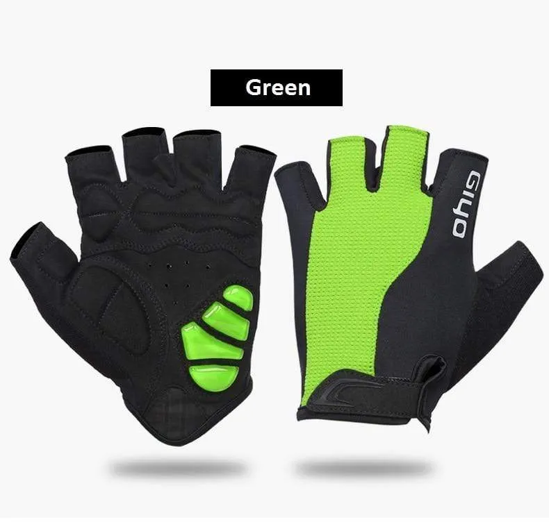Fahrrad Halbfinger Handschuhe Atmungsaktive Lycra Stoff Männer Frauen Radfahren Handschuhe Rennrad Reiten MTB DH Racing Outdoor Fäustlinge