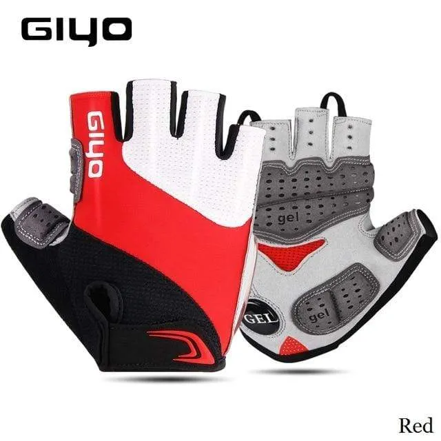 Fahrrad Halbfinger Handschuhe Atmungsaktive Lycra Stoff Männer Frauen Radfahren Handschuhe Rennrad Reiten MTB DH Racing Outdoor Fäustlinge
