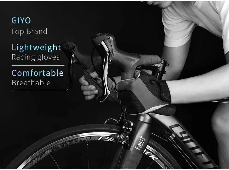 Fahrrad Halbfinger Handschuhe Atmungsaktive Lycra Stoff Männer Frauen Radfahren Handschuhe Rennrad Reiten MTB DH Racing Outdoor Fäustlinge