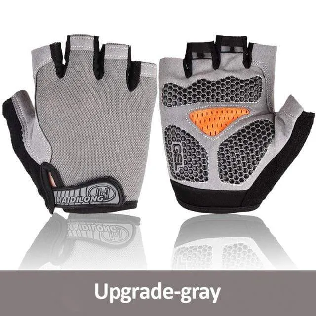 Radfahren Handschuhe Anti-slip Anti-schweiß Männer Frauen Halb Finger Handschuhe Atmungsaktive Anti-shock Sport Handschuhe MTB Fahrrad fahrrad Handschuh