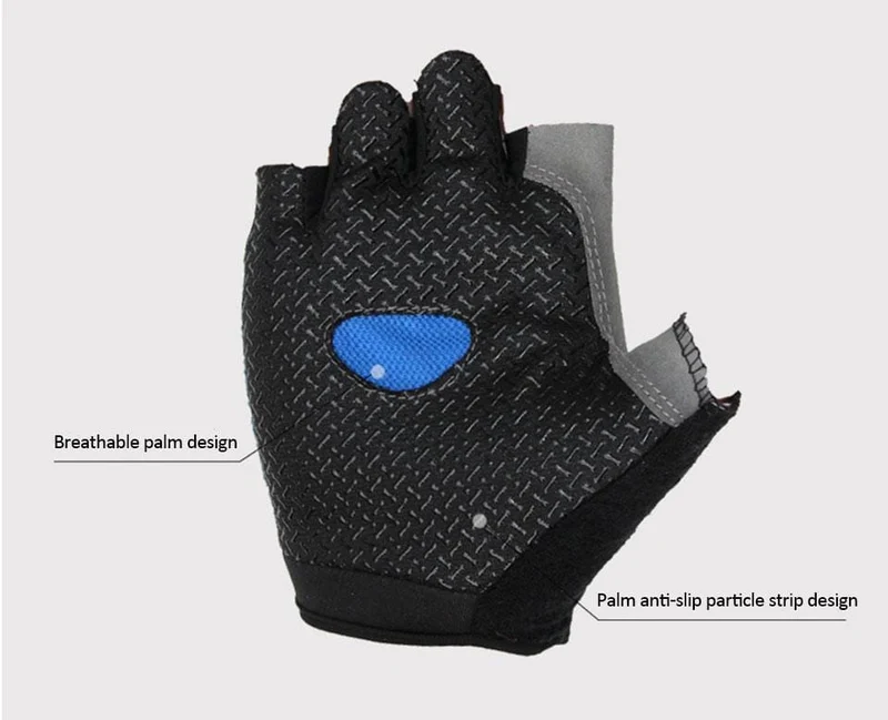 Radfahren Handschuhe Anti-slip Anti-schweiß Männer Frauen Halb Finger Handschuhe Atmungsaktive Anti-shock Sport Handschuhe MTB Fahrrad fahrrad Handschuh