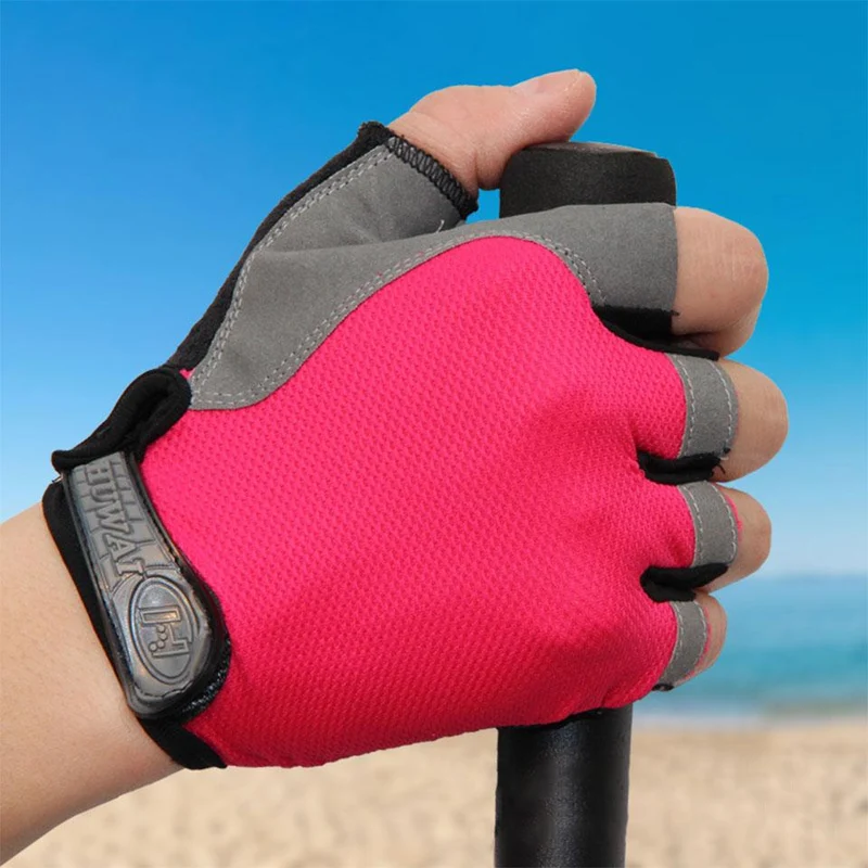 Radfahren Handschuhe Anti-slip Anti-schweiß Männer Frauen Halb Finger Handschuhe Atmungsaktive Anti-shock Sport Handschuhe MTB Fahrrad fahrrad Handschuh