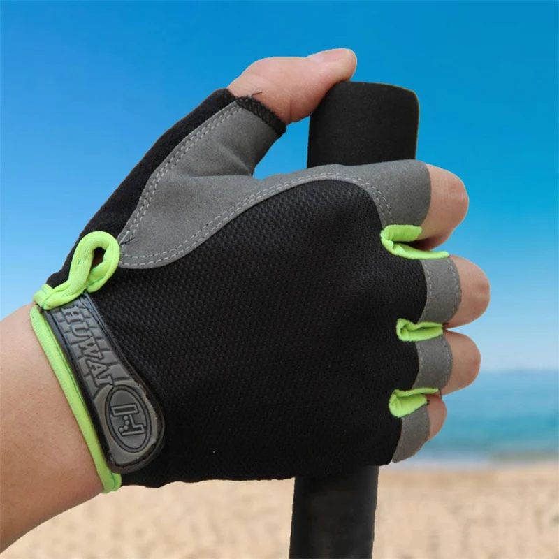 Radfahren Handschuhe Anti-slip Anti-schweiß Männer Frauen Halb Finger Handschuhe Atmungsaktive Anti-shock Sport Handschuhe MTB Fahrrad fahrrad Handschuh