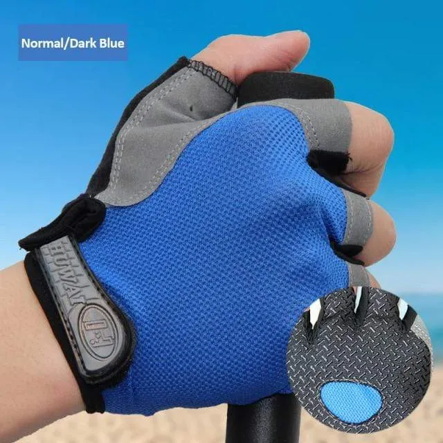Radfahren Handschuhe Anti-slip Anti-schweiß Männer Frauen Halb Finger Handschuhe Atmungsaktive Anti-shock Sport Handschuhe MTB Fahrrad fahrrad Handschuh