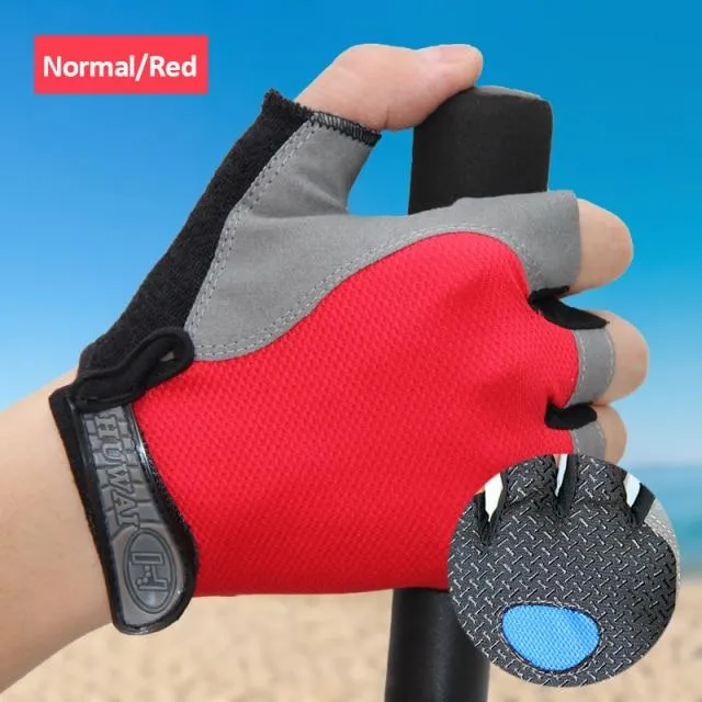 Radfahren Handschuhe Anti-slip Anti-schweiß Männer Frauen Halb Finger Handschuhe Atmungsaktive Anti-shock Sport Handschuhe MTB Fahrrad fahrrad Handschuh