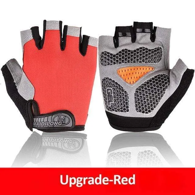 Radfahren Handschuhe Anti-slip Anti-schweiß Männer Frauen Halb Finger Handschuhe Atmungsaktive Anti-shock Sport Handschuhe MTB Fahrrad fahrrad Handschuh