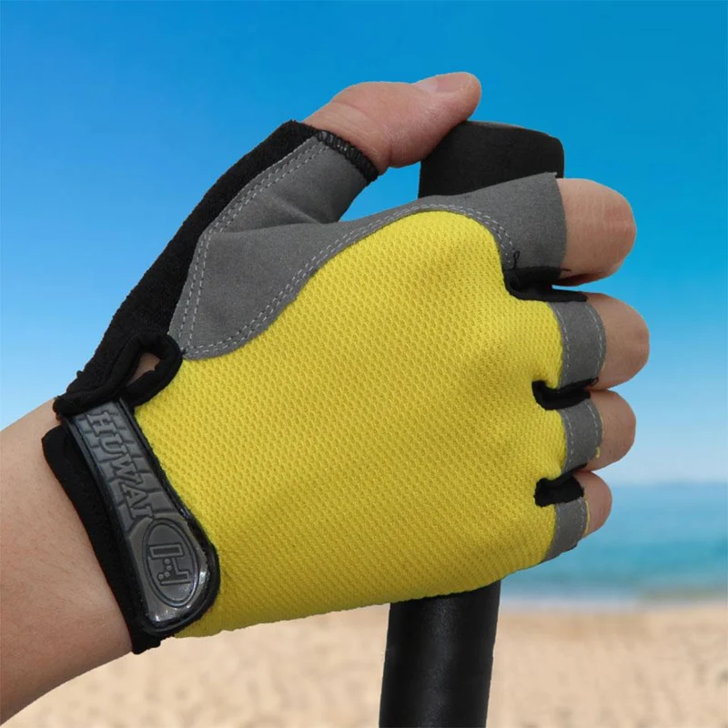 Radfahren Handschuhe Anti-slip Anti-schweiß Männer Frauen Halb Finger Handschuhe Atmungsaktive Anti-shock Sport Handschuhe MTB Fahrrad fahrrad Handschuh