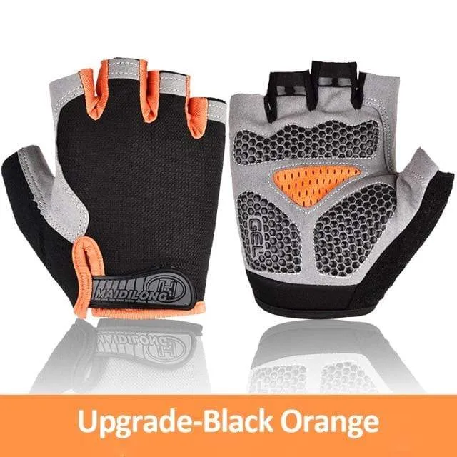 Radfahren Handschuhe Anti-slip Anti-schweiß Männer Frauen Halb Finger Handschuhe Atmungsaktive Anti-shock Sport Handschuhe MTB Fahrrad fahrrad Handschuh