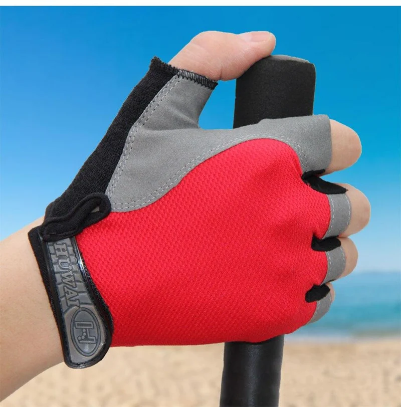Radfahren Handschuhe Anti-slip Anti-schweiß Männer Frauen Halb Finger Handschuhe Atmungsaktive Anti-shock Sport Handschuhe MTB Fahrrad fahrrad Handschuh