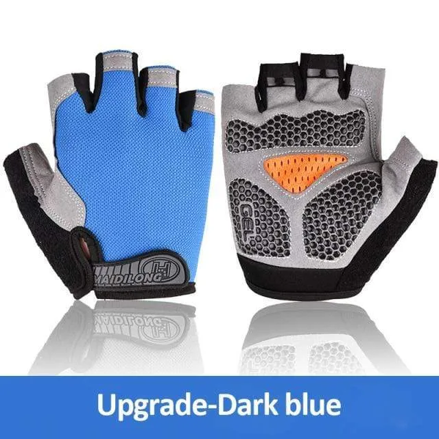 Radfahren Handschuhe Anti-slip Anti-schweiß Männer Frauen Halb Finger Handschuhe Atmungsaktive Anti-shock Sport Handschuhe MTB Fahrrad fahrrad Handschuh