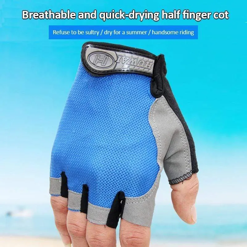 Radfahren Handschuhe Anti-slip Anti-schweiß Männer Frauen Halb Finger Handschuhe Atmungsaktive Anti-shock Sport Handschuhe MTB Fahrrad fahrrad Handschuh