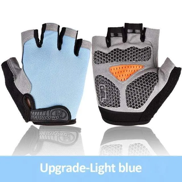 Radfahren Handschuhe Anti-slip Anti-schweiß Männer Frauen Halb Finger Handschuhe Atmungsaktive Anti-shock Sport Handschuhe MTB Fahrrad fahrrad Handschuh