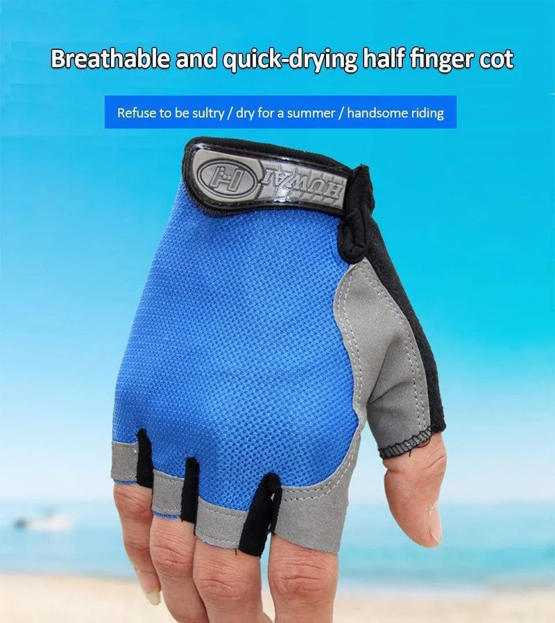 Radfahren Handschuhe Anti-slip Anti-schweiß Männer Frauen Halb Finger Handschuhe Atmungsaktive Anti-shock Sport Handschuhe MTB Fahrrad fahrrad Handschuh
