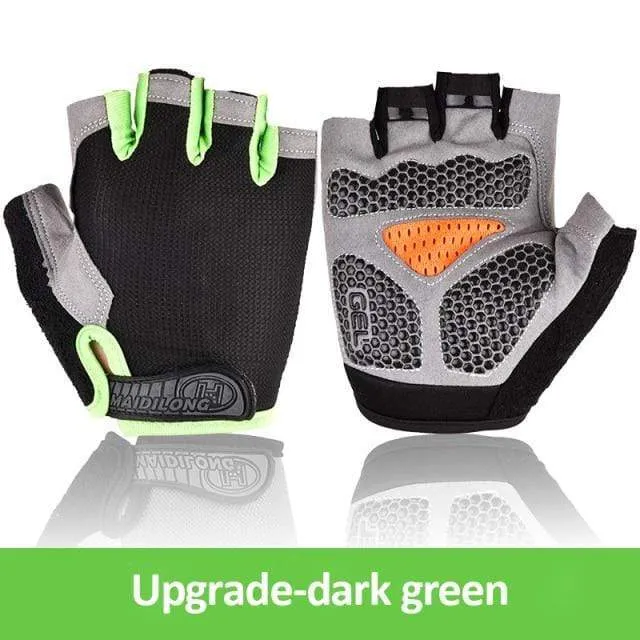 Radfahren Handschuhe Anti-slip Anti-schweiß Männer Frauen Halb Finger Handschuhe Atmungsaktive Anti-shock Sport Handschuhe MTB Fahrrad fahrrad Handschuh