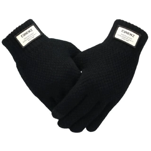 Winter Männer Gestrickte Handschuhe Touchscreen Hohe Qualität Männlichen Handschuh Verdicken Warme Wolle Kaschmir Solide Männer Business Handschuhe Herbst