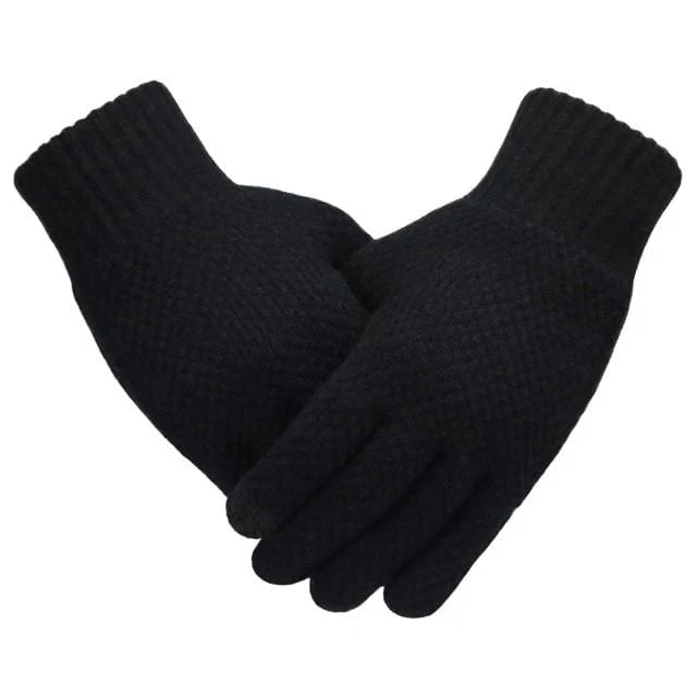 Winter Männer Gestrickte Handschuhe Touchscreen Hohe Qualität Männlichen Handschuh Verdicken Warme Wolle Kaschmir Solide Männer Business Handschuhe Herbst