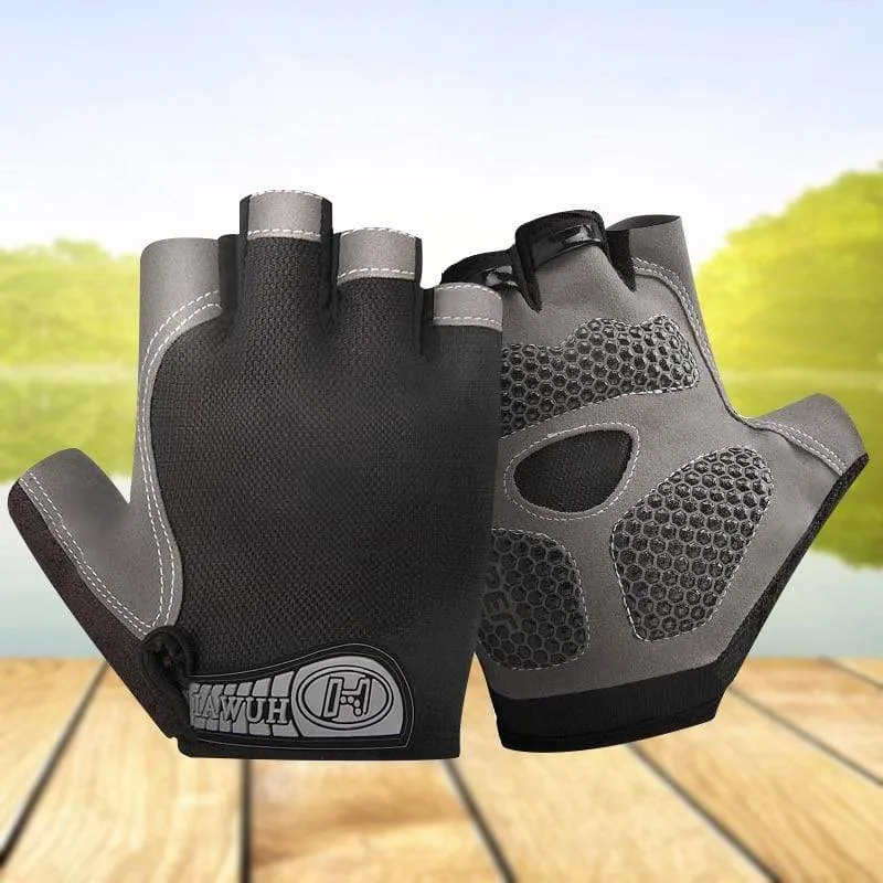 Fahrrad Fahrradhandschuhe Anti-Rutsch Anti-Schweiß Männer Frauen Halbfinger-Handschuhe Atmungsaktive Anti-Schock-Sporthandschuhe Fahrrad Fahrradhandschuhe