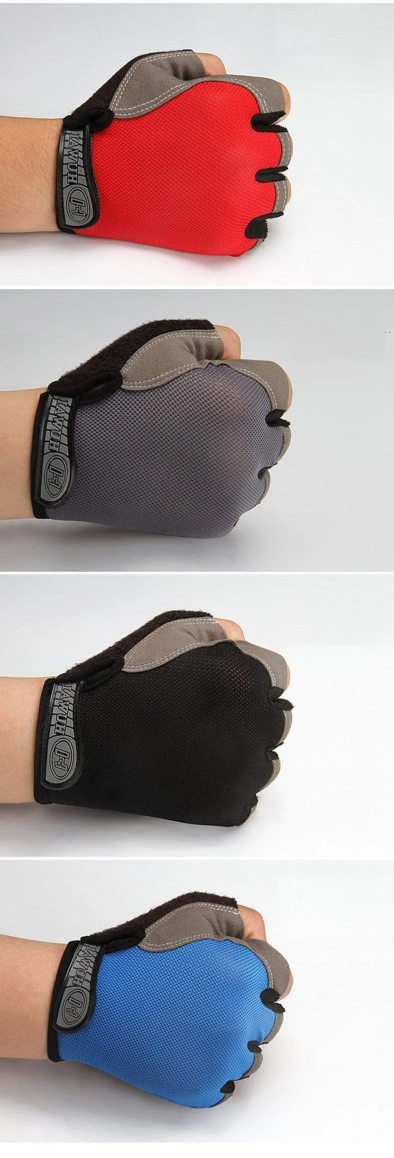 Fahrrad Fahrradhandschuhe Anti-Rutsch Anti-Schweiß Männer Frauen Halbfinger-Handschuhe Atmungsaktive Anti-Schock-Sporthandschuhe Fahrrad Fahrradhandschuhe