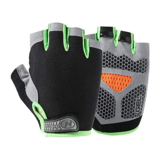 Fahrrad Fahrradhandschuhe Anti-Rutsch Anti-Schweiß Männer Frauen Halbfinger-Handschuhe Atmungsaktive Anti-Schock-Sporthandschuhe Fahrrad Fahrradhandschuhe