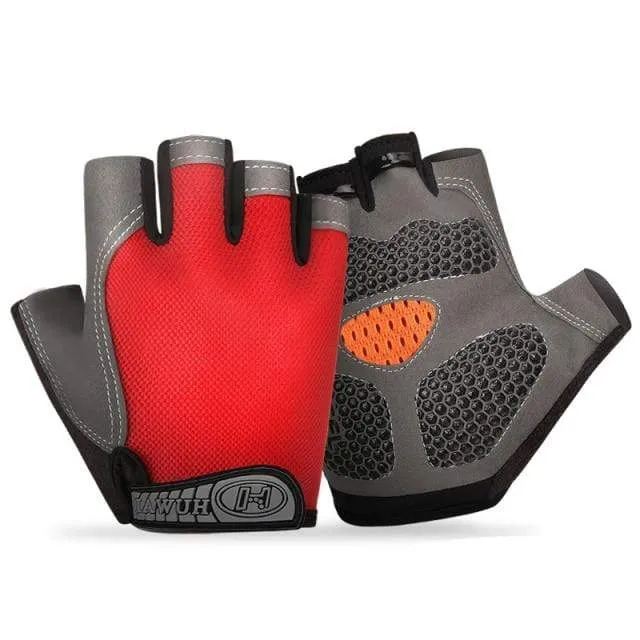 Fahrrad Fahrradhandschuhe Anti-Rutsch Anti-Schweiß Männer Frauen Halbfinger-Handschuhe Atmungsaktive Anti-Schock-Sporthandschuhe Fahrrad Fahrradhandschuhe