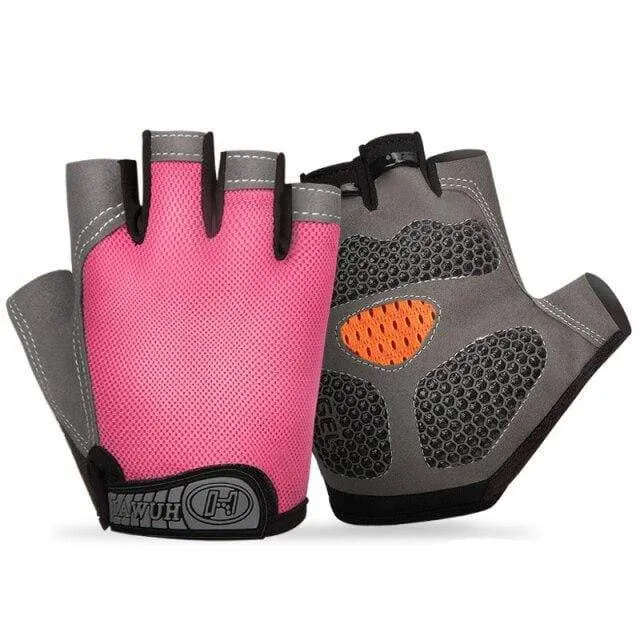Fahrrad Fahrradhandschuhe Anti-Rutsch Anti-Schweiß Männer Frauen Halbfinger-Handschuhe Atmungsaktive Anti-Schock-Sporthandschuhe Fahrrad Fahrradhandschuhe