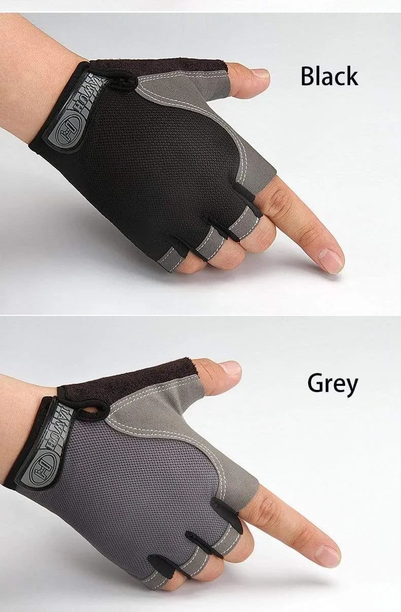 Fahrrad Fahrradhandschuhe Anti-Rutsch Anti-Schweiß Männer Frauen Halbfinger-Handschuhe Atmungsaktive Anti-Schock-Sporthandschuhe Fahrrad Fahrradhandschuhe