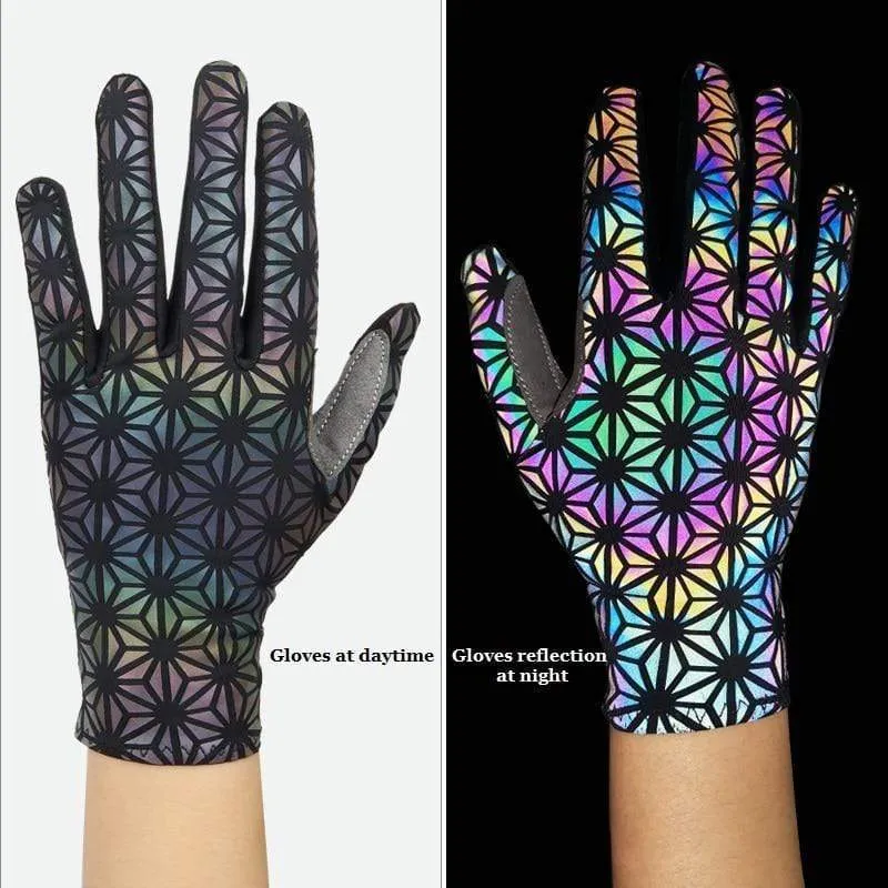 Windschutz Radfahren Vollfinger Handschuhe Touchscreen Anti-Rutsch Fahrrad Lycra Stoff Fäustlinge Bicicleta Rennrad Langer Handschuh