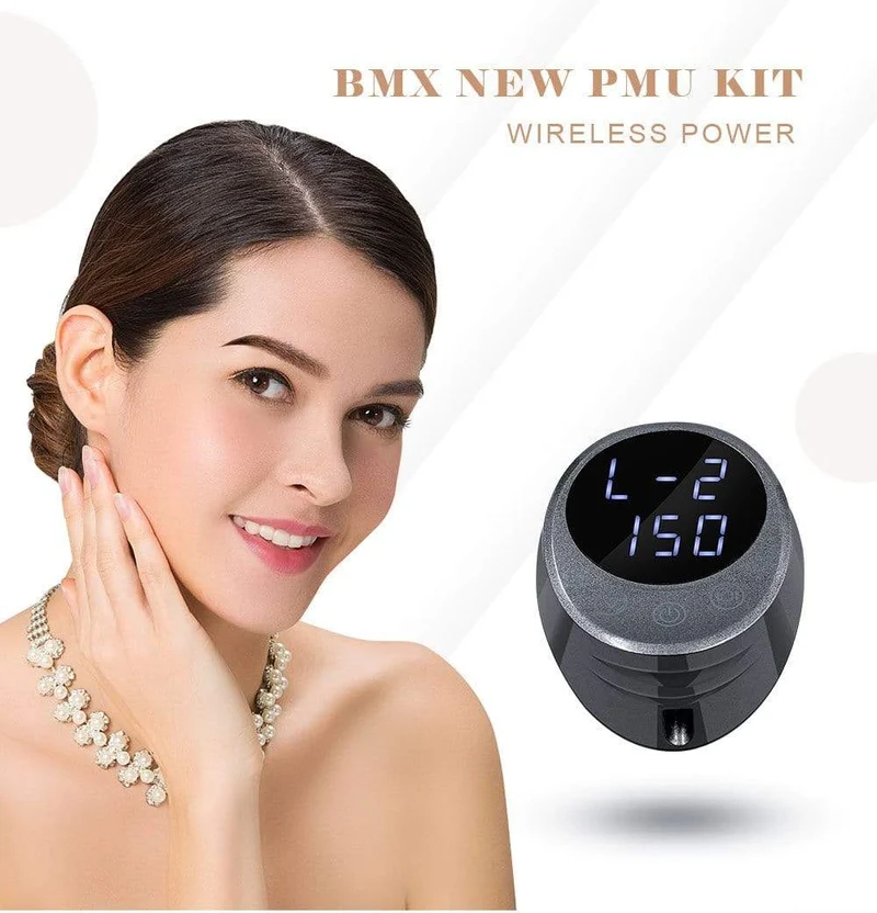 BMX Dermografo Permanent Make-Up Maschine Stift Ruhigen Motor Tattoo Gun Für Augenbrauen PMU Tattoo linder und shader