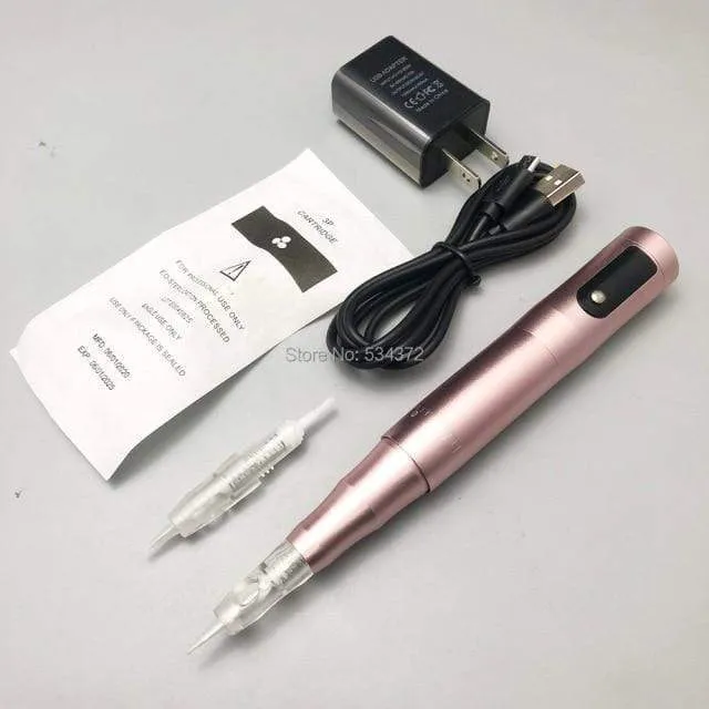 4 Farben Wireless PMU Maschine Microblading Permanent Makeup Beauty Tattoo Pen mit Patronen