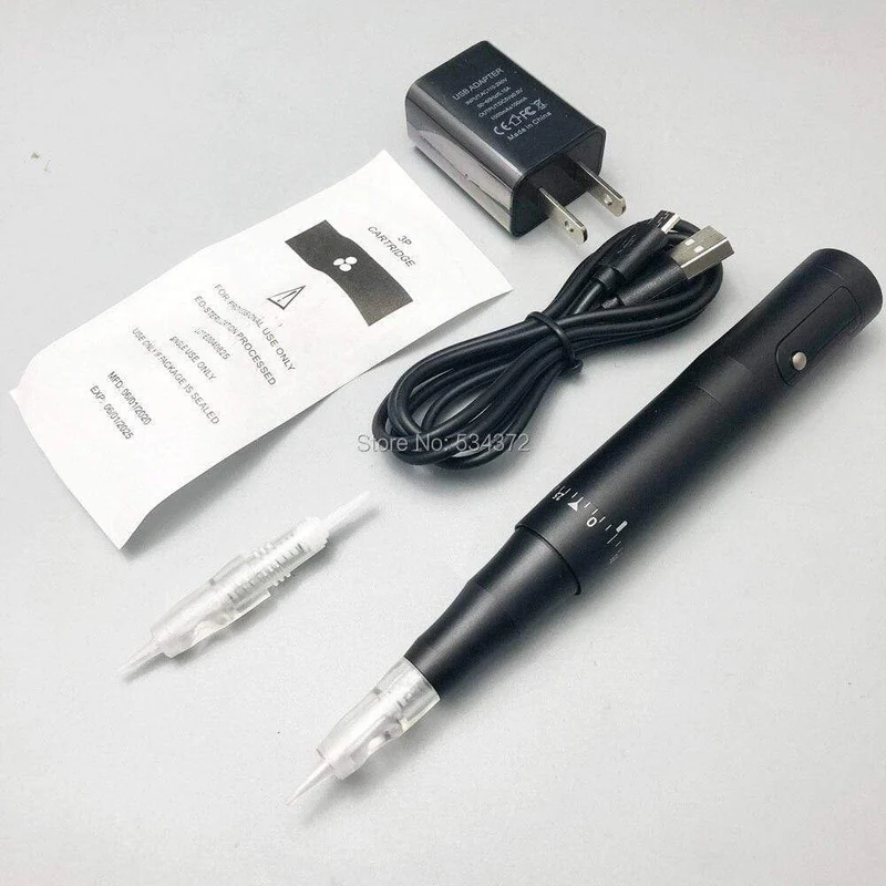4 Farben Wireless PMU Maschine Microblading Permanent Makeup Beauty Tattoo Pen mit Patronen