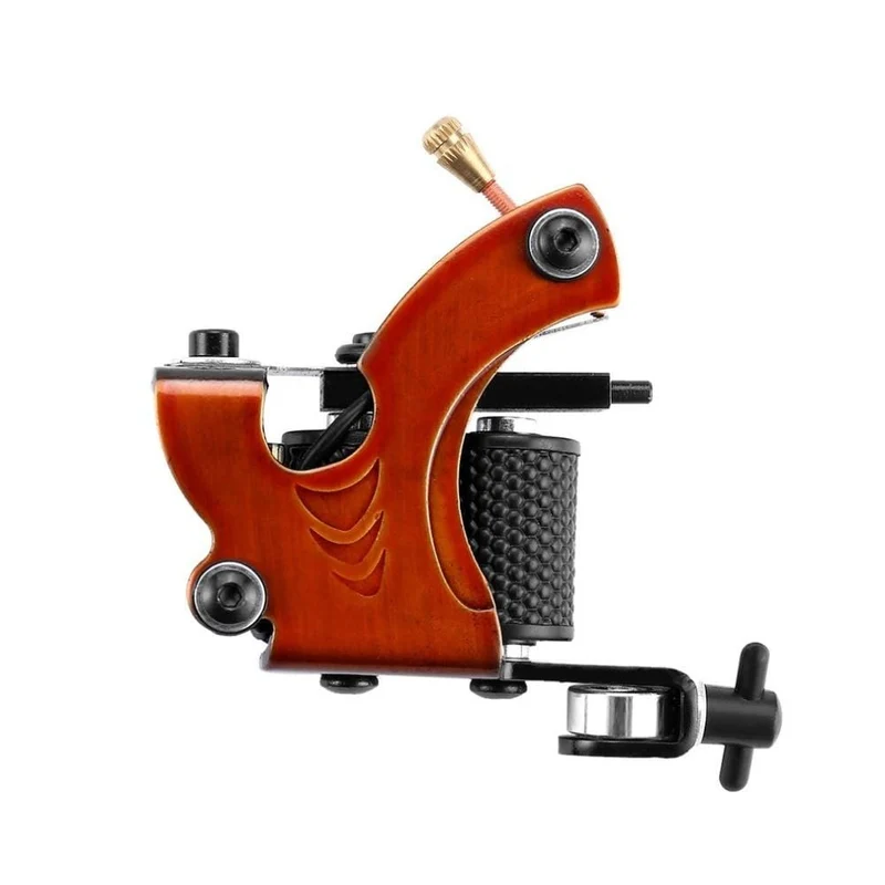 Professionelle Tattoo-Kits Set Pro Gun Maschine Power Pedal 10 Farbtintensets Netzteil Einwegnadel Grip Tip US-Stecker Neu