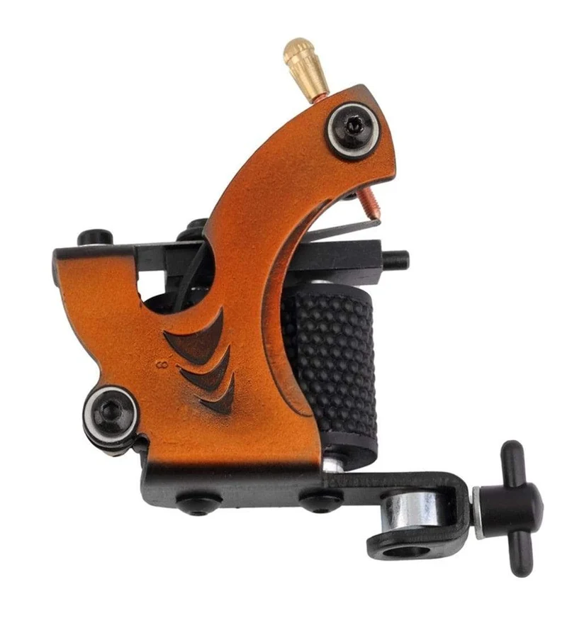 Professionelle Tattoo-Kits Set Pro Gun Maschine Power Pedal 10 Farbtintensets Netzteil Einwegnadel Grip Tip US-Stecker Neu