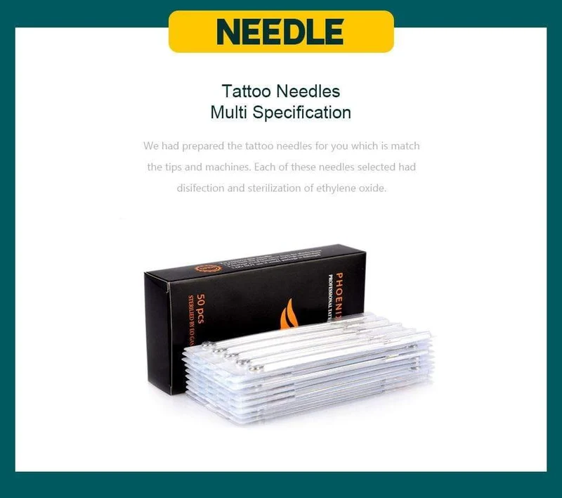 Komplettes Tattoo-Maschinenset mit Tinte, Netzteil, Griffen, Tattoozubehör, Body Art Makeup, Tattoo-Kit, Zubehör, Werkzeuge für Anfänger