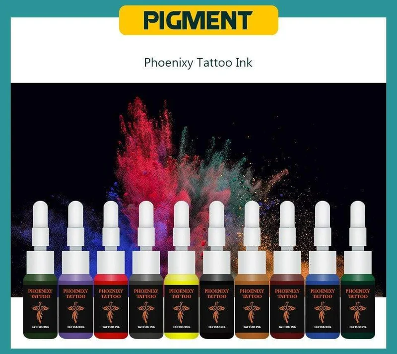 Komplettes Tattoo-Maschinenset mit Tinte, Netzteil, Griffen, Tattoozubehör, Body Art Makeup, Tattoo-Kit, Zubehör, Werkzeuge für Anfänger