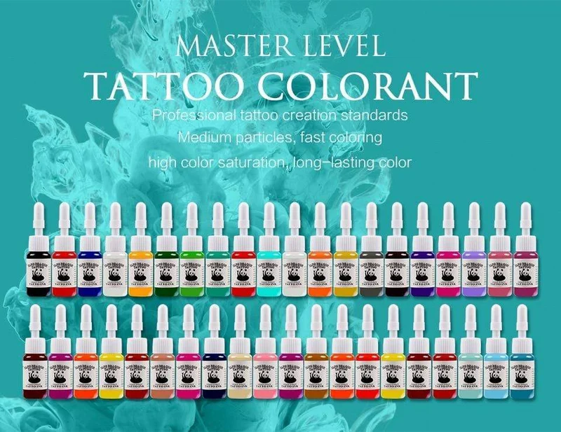 Komplettes Tattoo-Maschinenset mit Tinte, Netzteil, Griffen, Tattoozubehör, Body Art Makeup, Tattoo-Kit, Zubehör, Werkzeuge für Anfänger