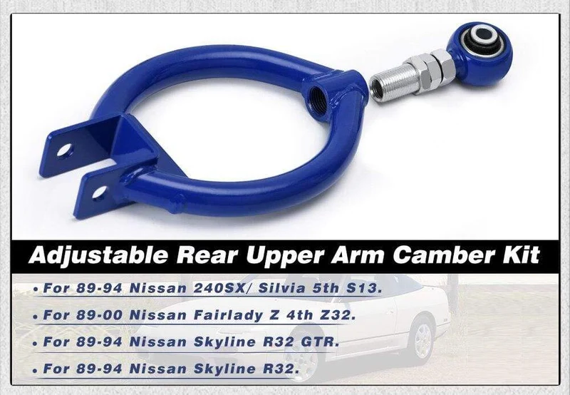 PQY – Einstellbarer hinterer Oberarm-Sturzsatz, Aufhängungsstange für 89–00 Nissan 240SX S13 PQY9816
