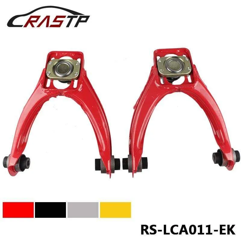 Rot Schwarz Gold Silber Karosserie-Erscheinungskomponente Einstellbarer vorderer oberer Querlenker-Sturzsatz für HONDA CIVIC 96-00 RS-LCA011-EK