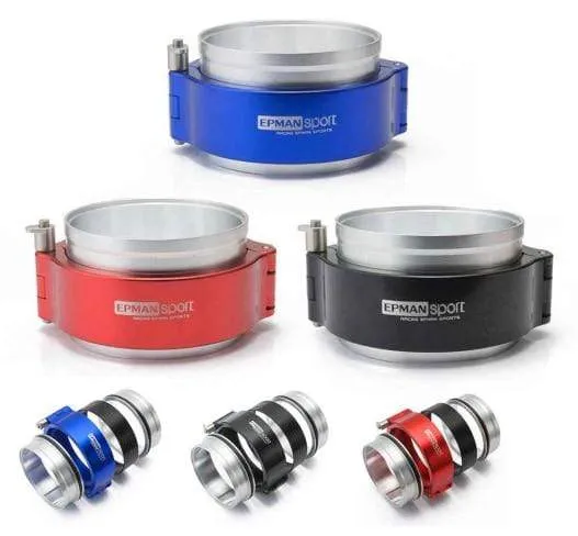HD-Klemmsystem, Auspuff-V-Band-Klemme, Schnellverschluss für 2.5 Zoll Außendurchmesser, Auspuff/Ladeluftkühler, Rohr/Turbo EPSS63KB