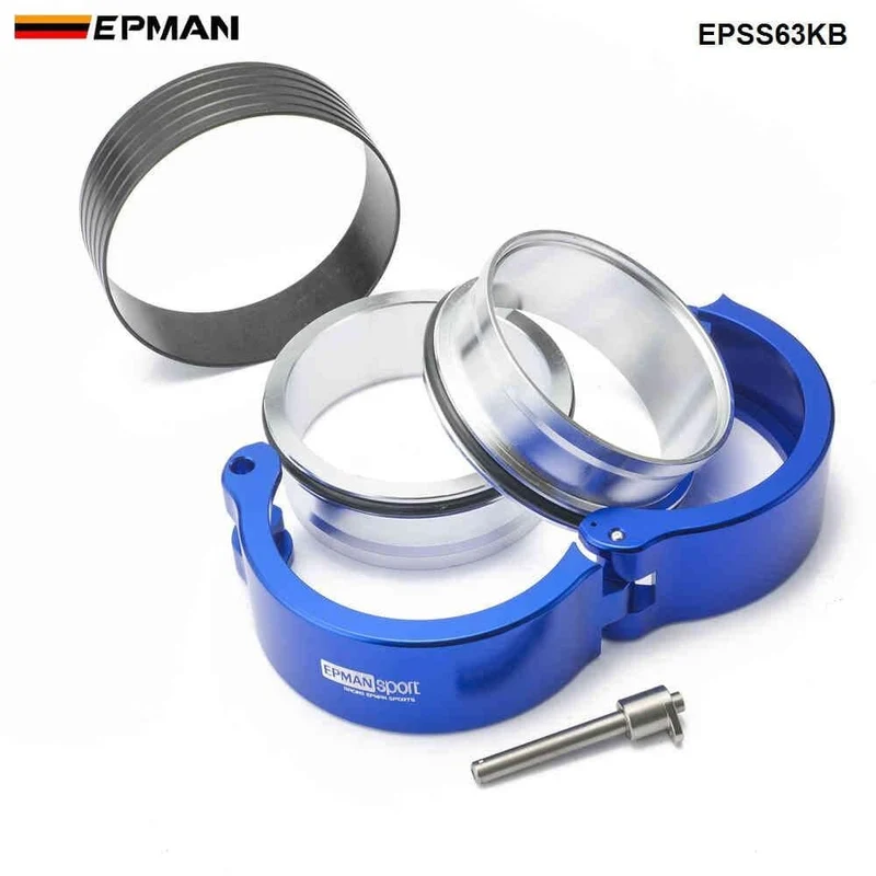 HD-Klemmsystem, Auspuff-V-Band-Klemme, Schnellverschluss für 2.5 Zoll Außendurchmesser, Auspuff/Ladeluftkühler, Rohr/Turbo EPSS63KB