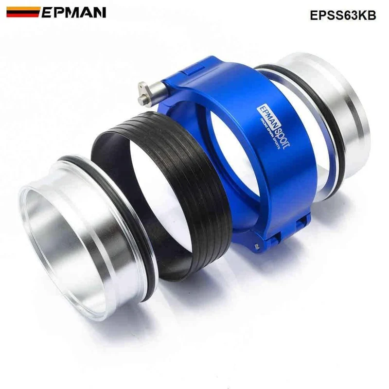 HD-Klemmsystem, Auspuff-V-Band-Klemme, Schnellverschluss für 2.5 Zoll Außendurchmesser, Auspuff/Ladeluftkühler, Rohr/Turbo EPSS63KB
