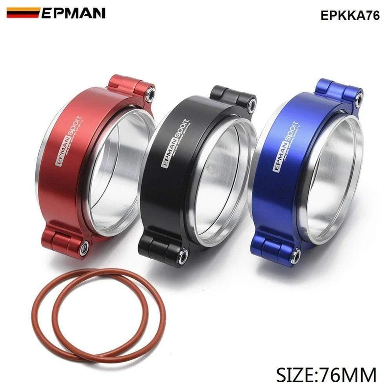 HD-Klemmsystem, Auspuff-V-Band-Klemme, Schnellverschluss für 2.5 Zoll Außendurchmesser, Auspuff/Ladeluftkühler, Rohr/Turbo EPSS63KB